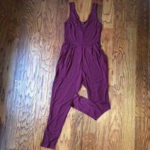 Forever 21 Maroon Jumpsuit
